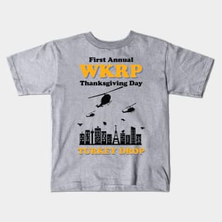 WKRP Turkey Drop Retro Kids T-Shirt